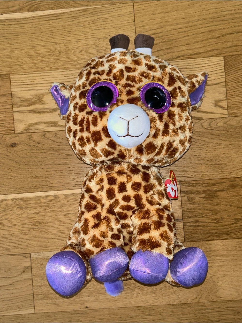 Giant Ty Giraffe Plush - about 16”. Beanie Boo named Safari